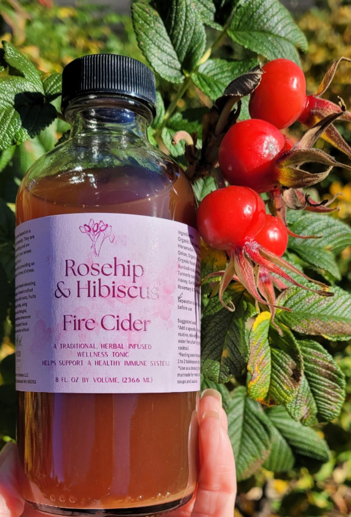 Rosehip & Hibiscus Fire Cider
