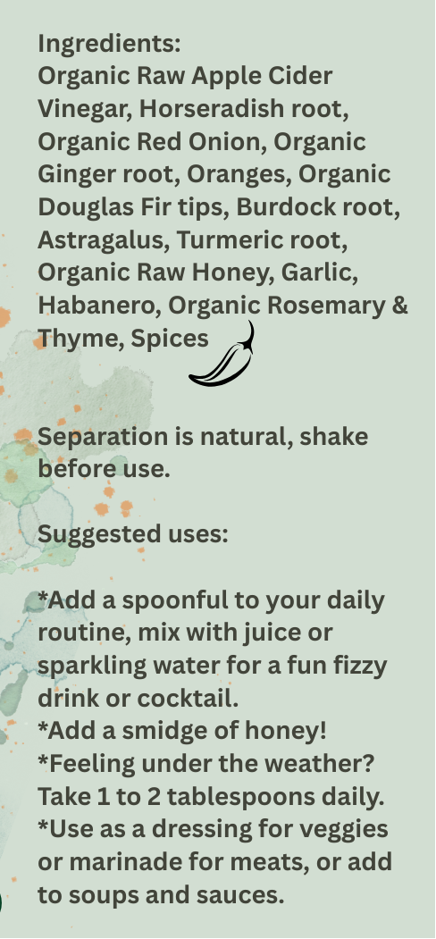 Douglas Fir Fire Cider