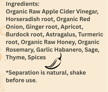 Apricot &  Rosemary Fire Cider